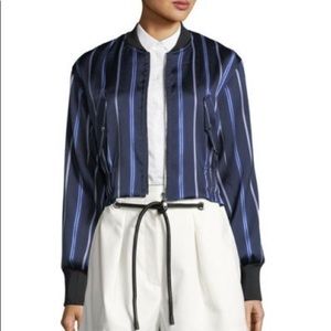 3.1 Phillip Lim striped bomber jacket. SZ 6